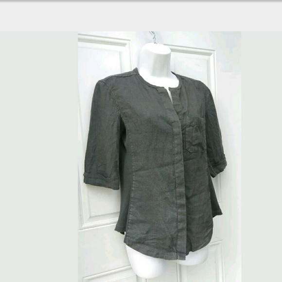 🚫Sold🚫James Perse Linen Button Down Shirt - Picture 3 of 5